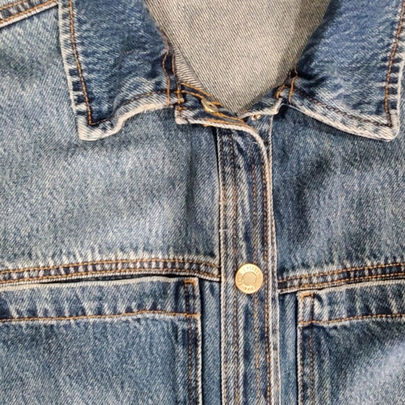 Zara Denim Button-Up Shirt - Picture 13 of 16